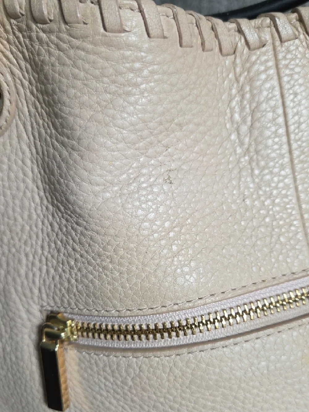 Tory Burch Marion Slouchy Leather Chain Tote Bag Neutral Beige